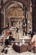 LIEFERINXE, Josse Pilgrims at the Tomb of St Sebastian fg Spain oil painting artist